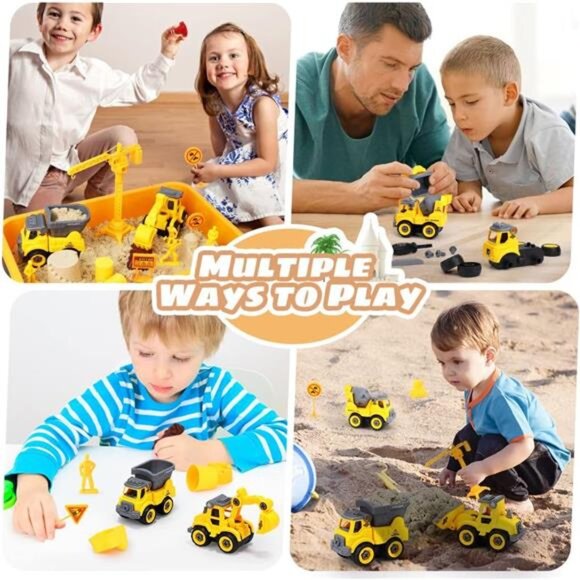 Play Sand Construction Set, Beach Building Castle Kit w/ 2.2lbs Play Sand - Picture 5 of 7